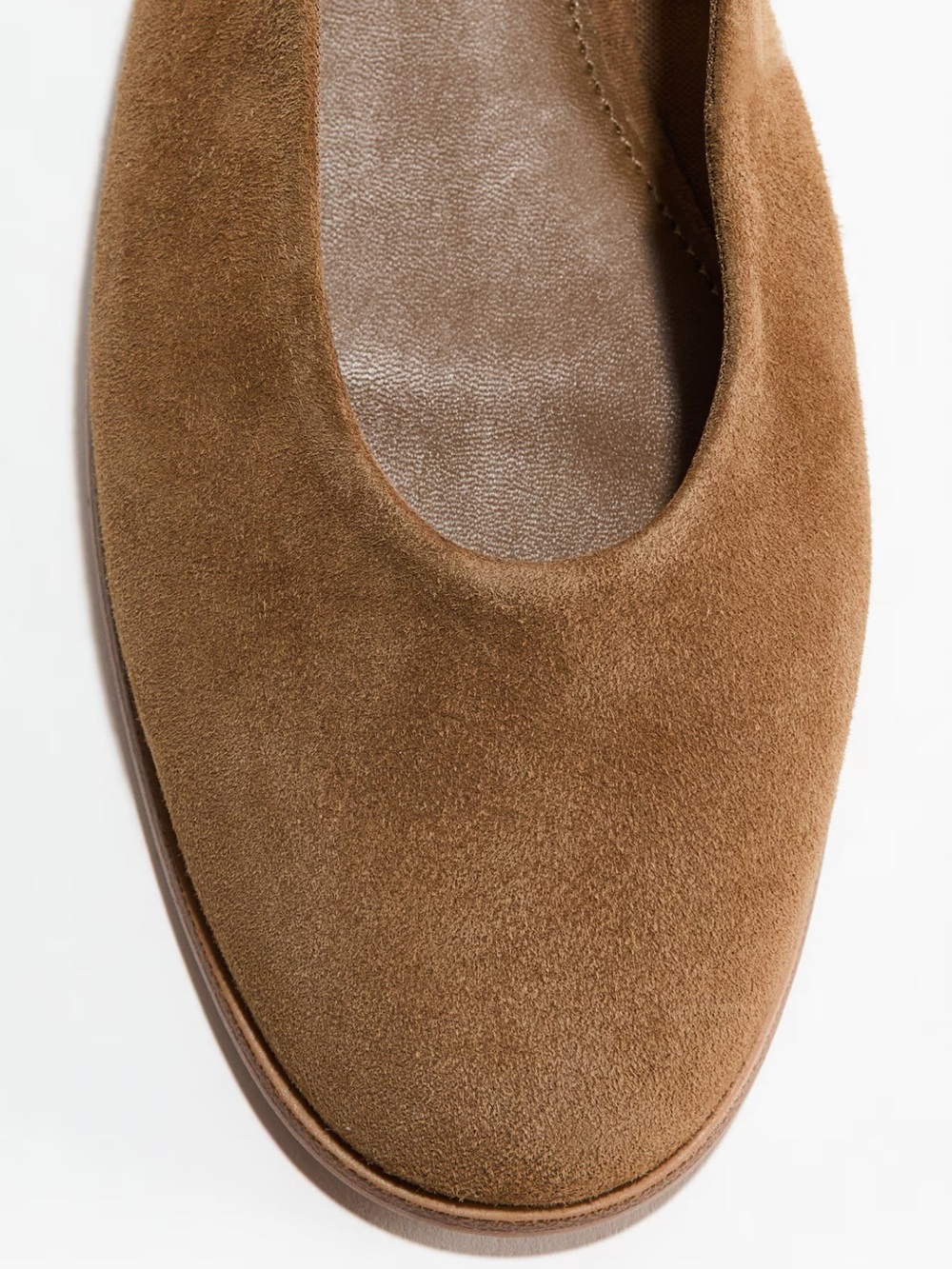 H&M Premium Selection Suede Slingback Ballet Flats NWT - Picture 5 of 5